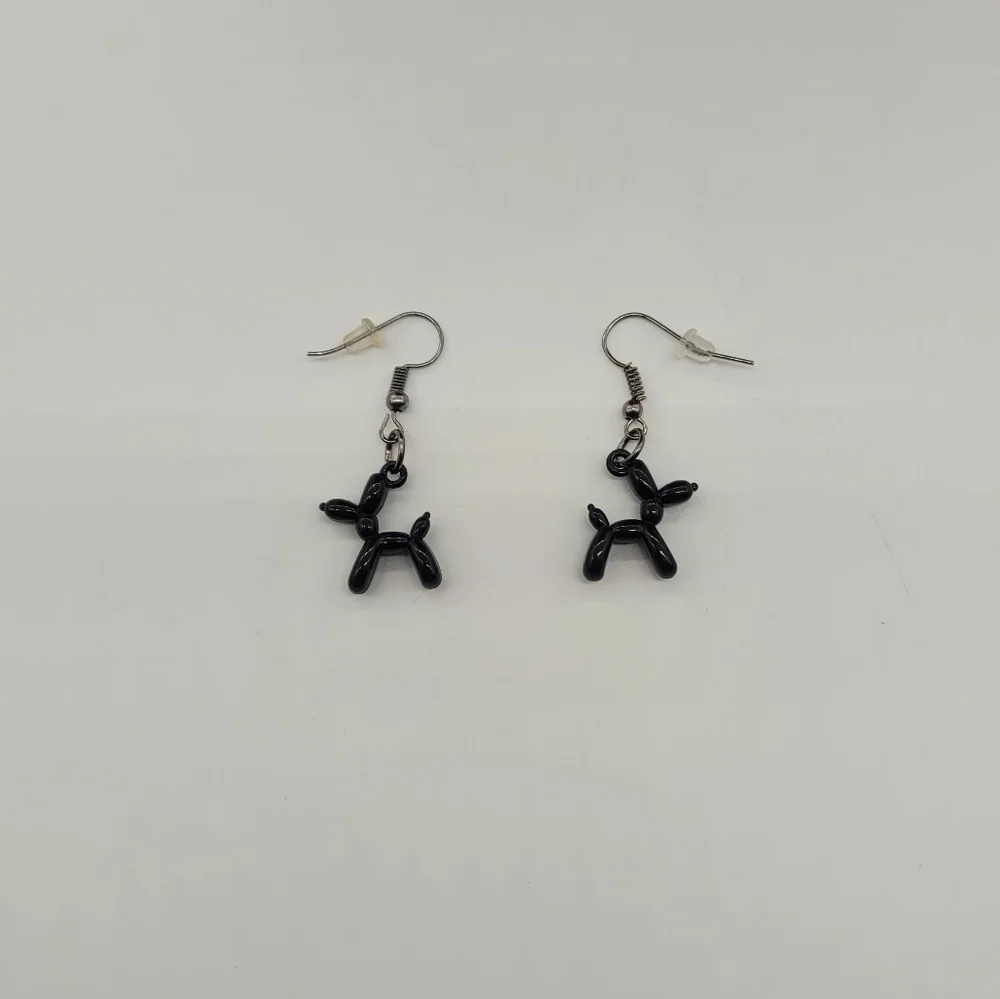 Enamel Cartoon Balloon Dog Earrings​​​ - Picture 2 of 3